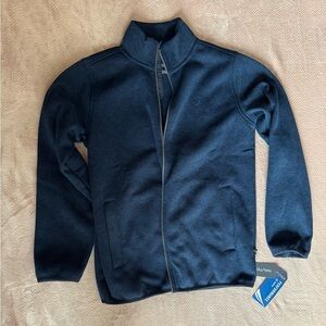NWT Nautica Dark Blue Zip-Up Sweater - size L